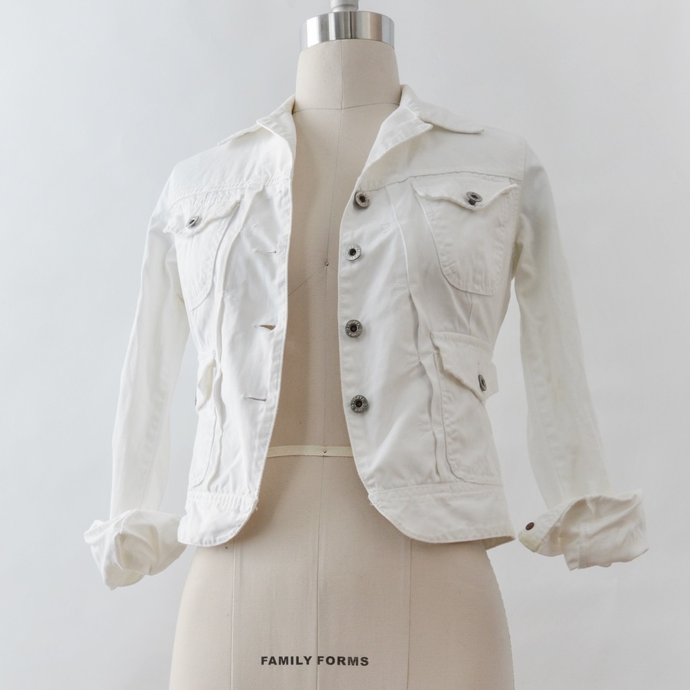 Lucky brand white denim jacket